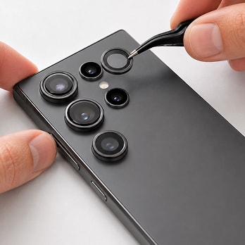 Byte av lins